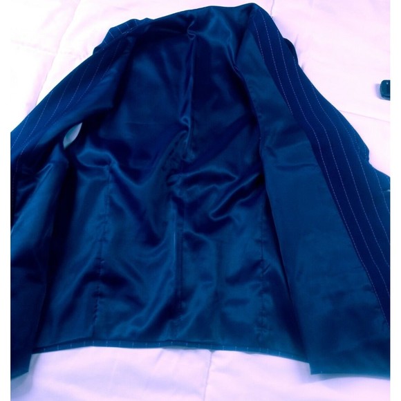 3 piece Suit Striped Navy Blue size 30 NWT - Picture 14 of 16